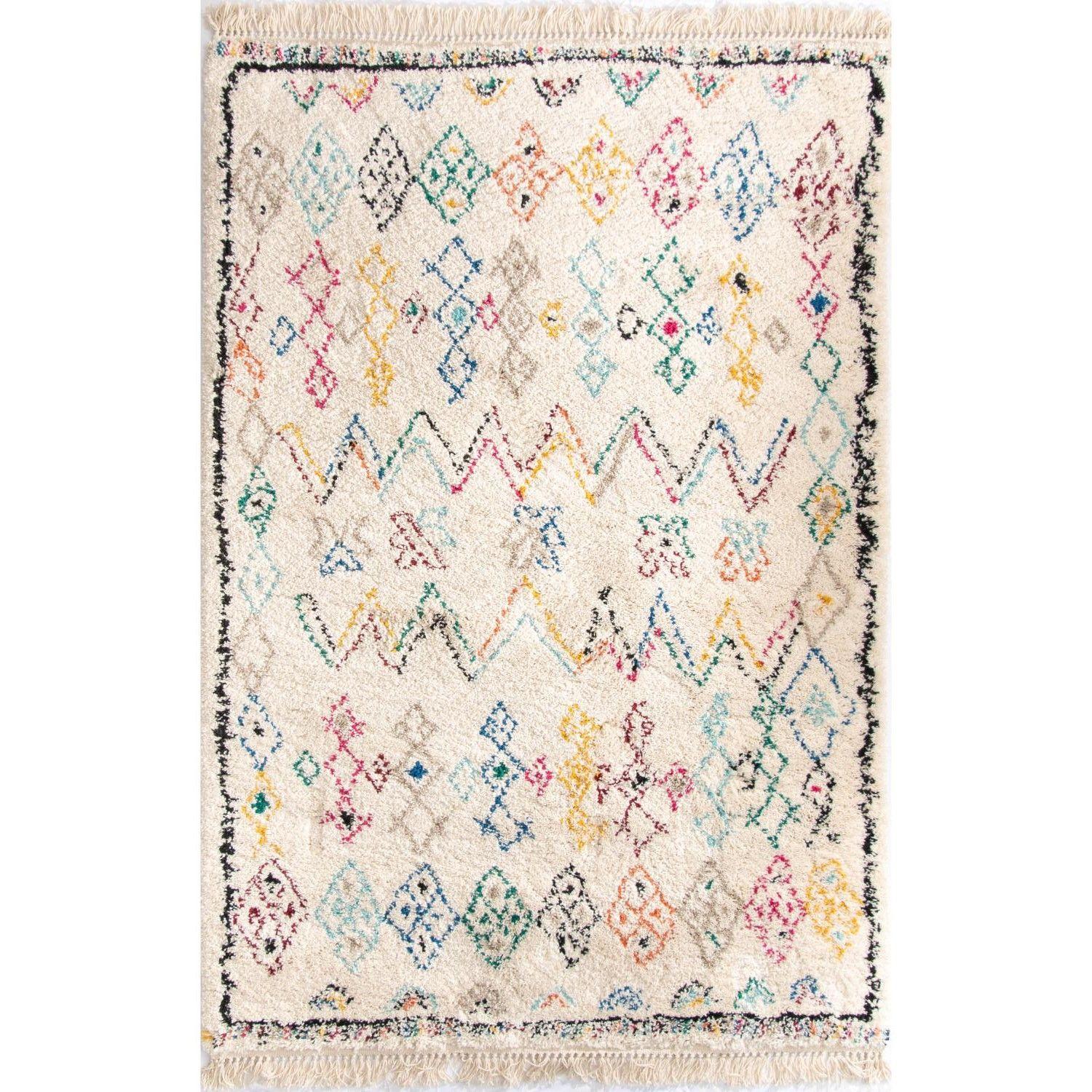 Alfombra BAZHARS Shaggy 6221 133x190 cm Multicolor-0