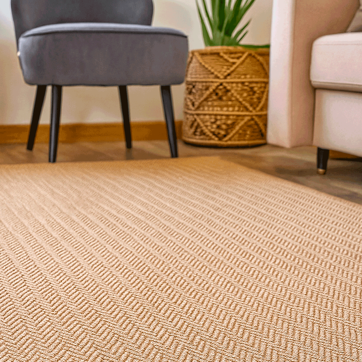 Alfombra 190X290 cm 100% PET Reciclado AM Arlo Honey Bazhars-3