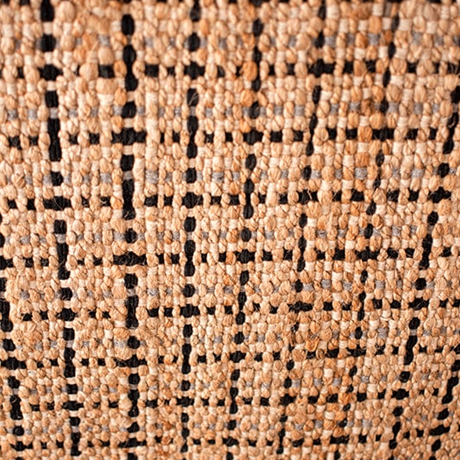 Alfombra BAZHARS  Jute Nir GCoast Natural Negro 140x200 cm Multicolor-3