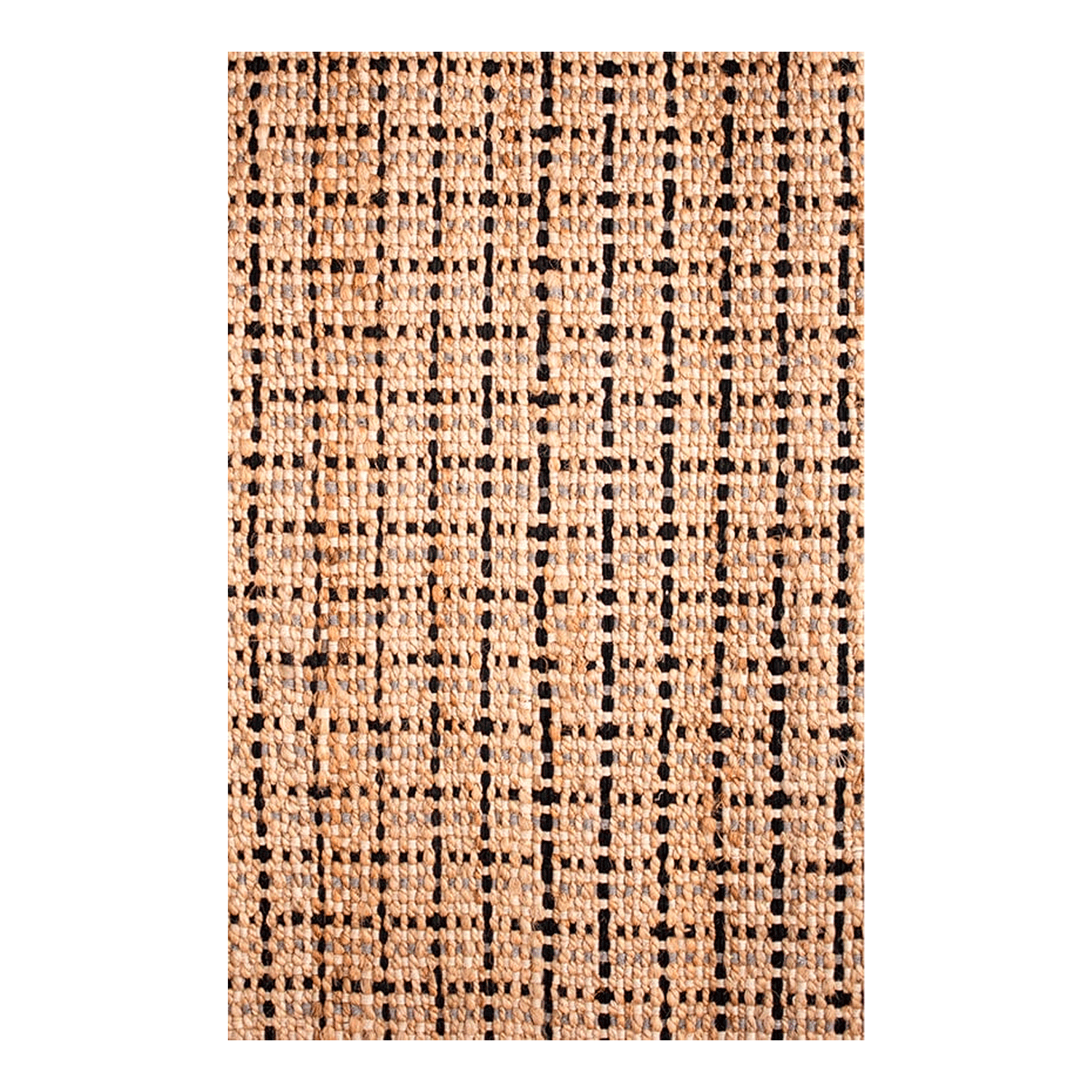 Alfombra BAZHARS  Jute Nir GCoast Natural Negro 140x200 cm Multicolor-0