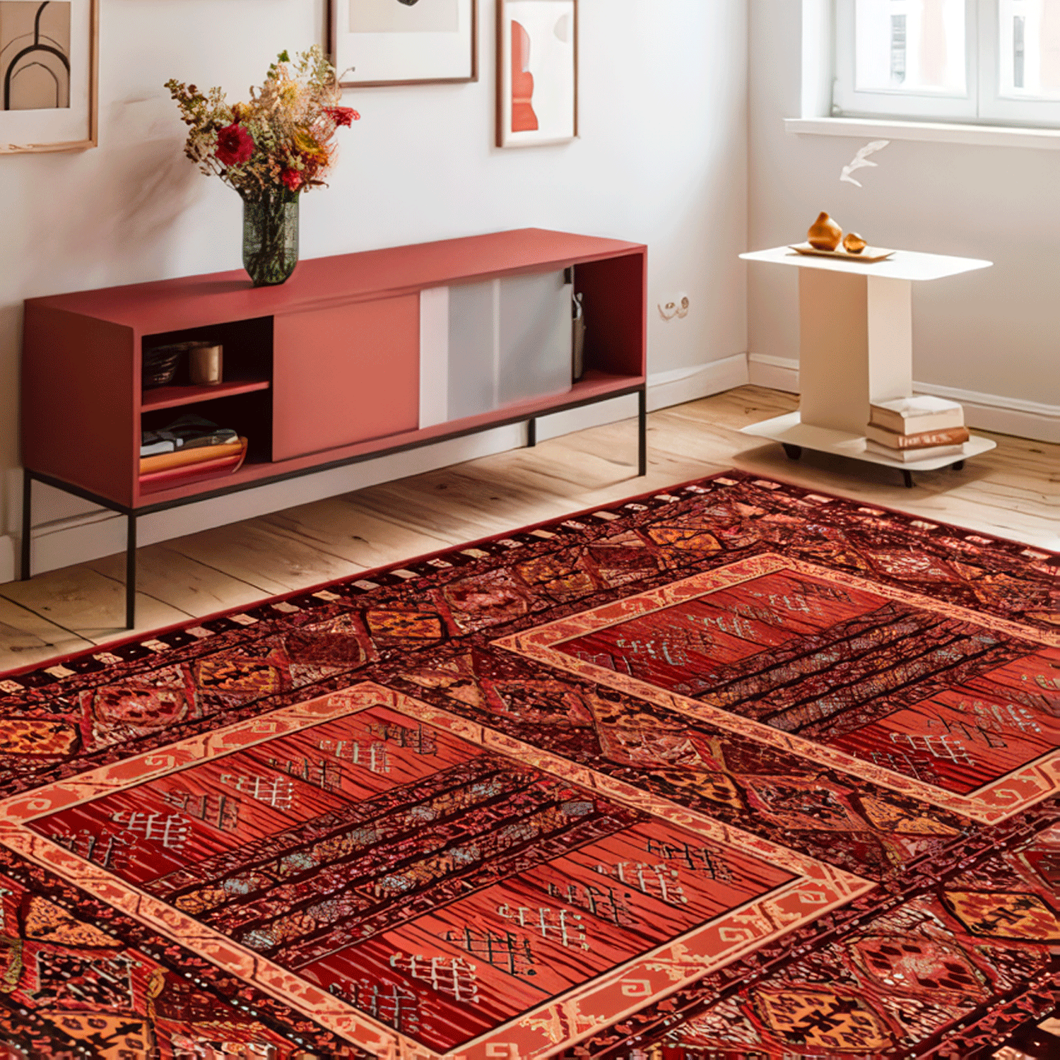 Alfombra BAZHARS Kirman 203-A854-708 200x300 cm Multicolor-1