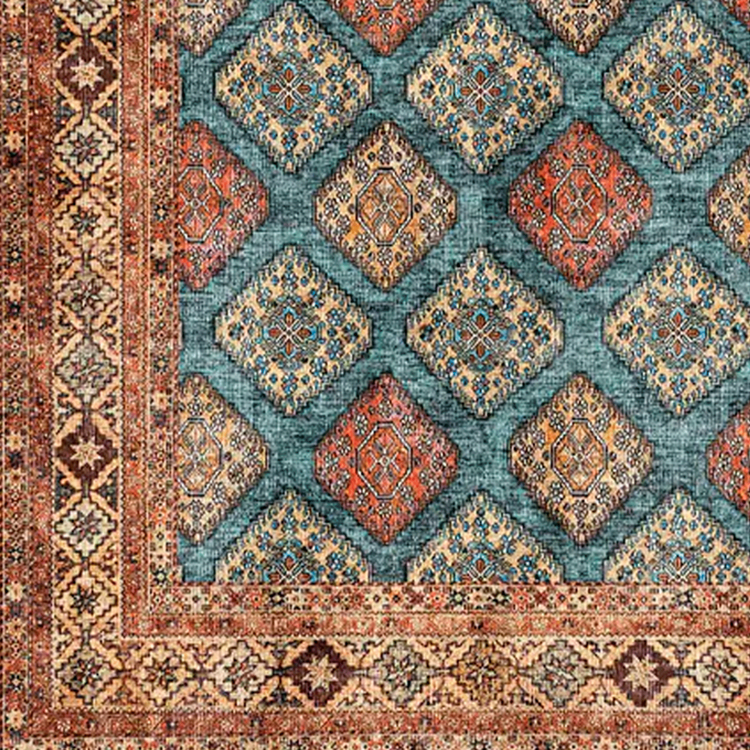 Bajada de Cama Vintage  080X120 cm AMASYA NOR H0849 Bazhars-3