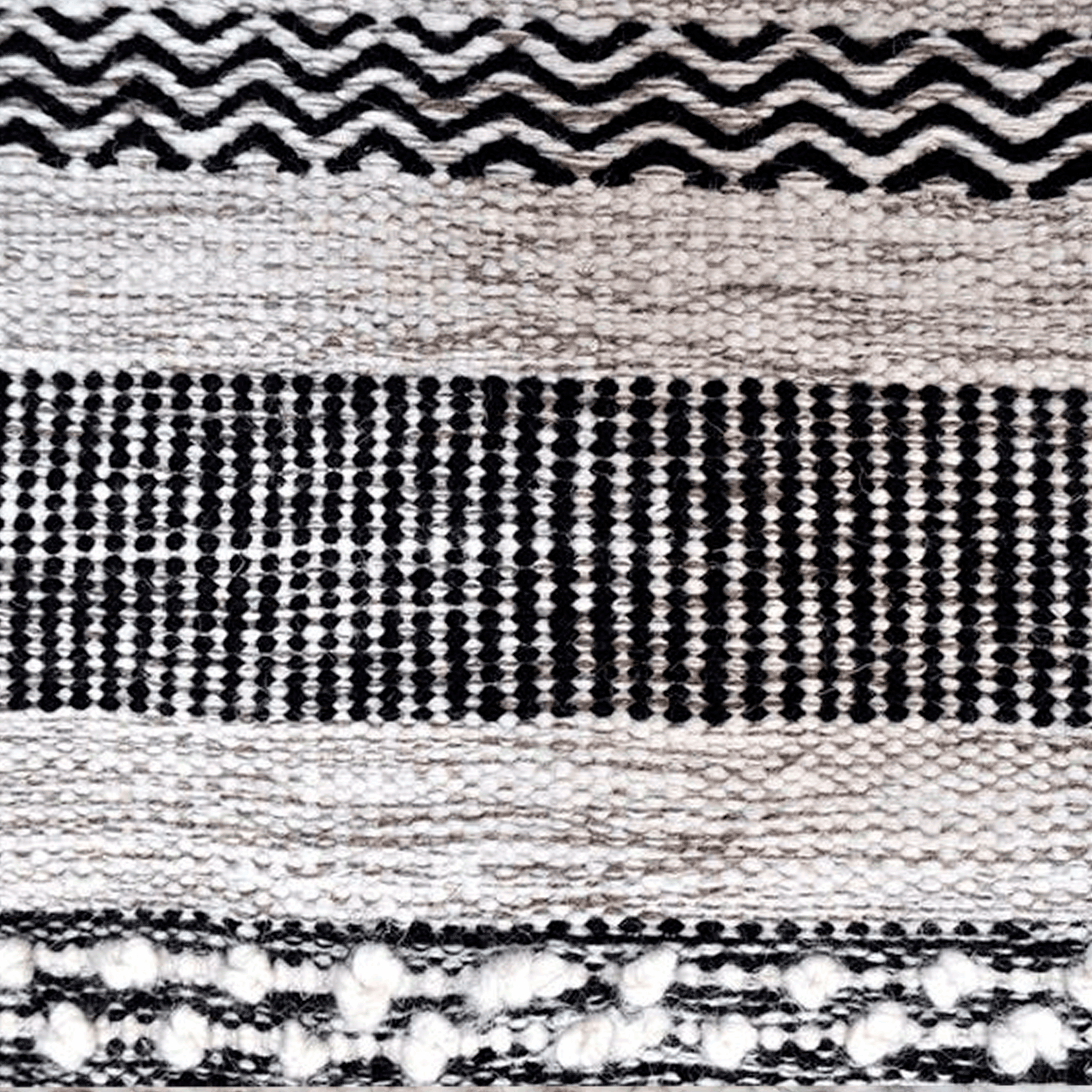 Alfombra BAZHARS Am Bol 101 Grey Black 160x230 cm Gris-8