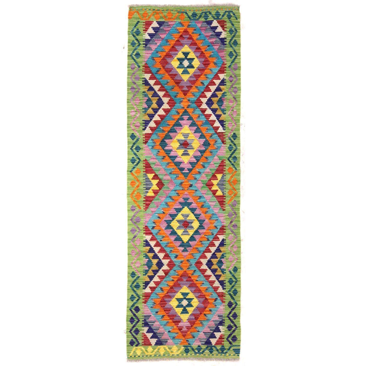 Alfombra pasillo BAZHARS Kilim Vegi MP062 201x062 cm Multicolor-3