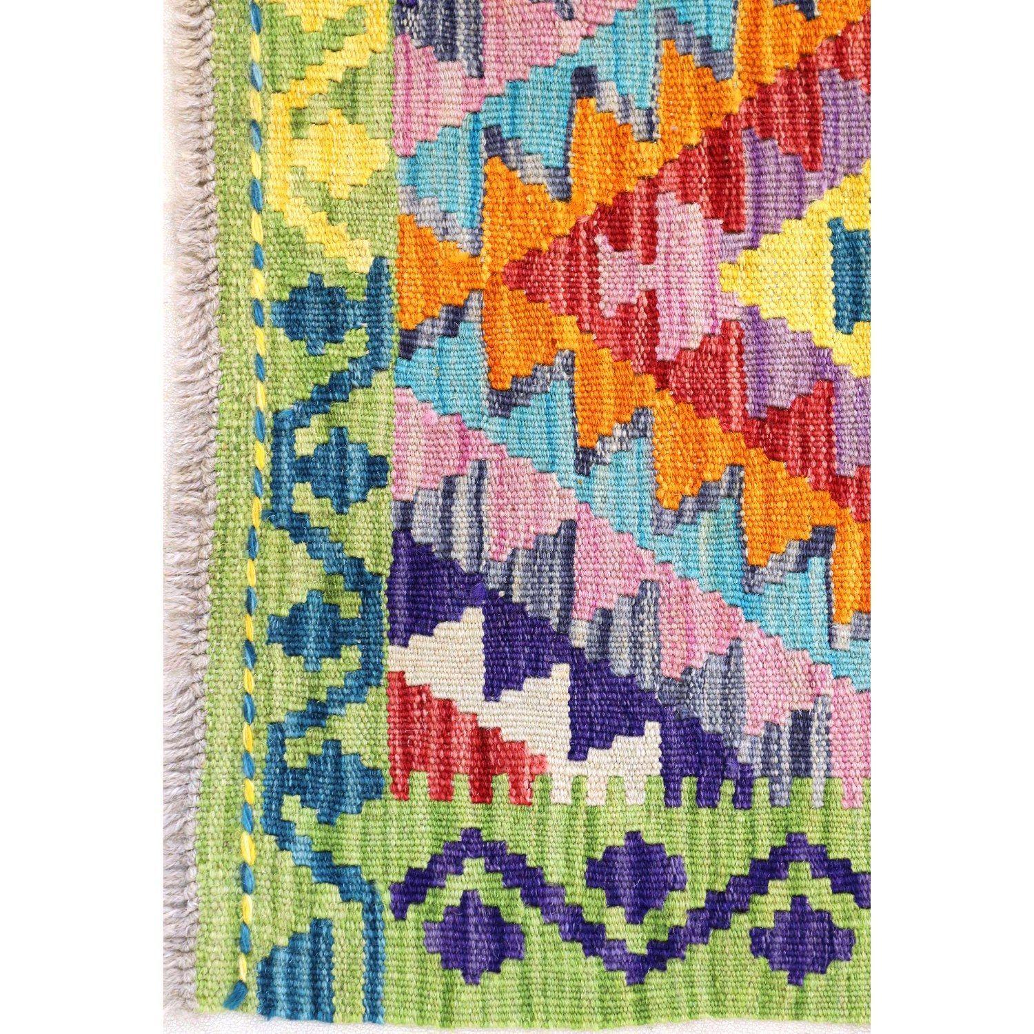 Alfombra pasillo BAZHARS Kilim Vegi MP062 201x062 cm Multicolor-5