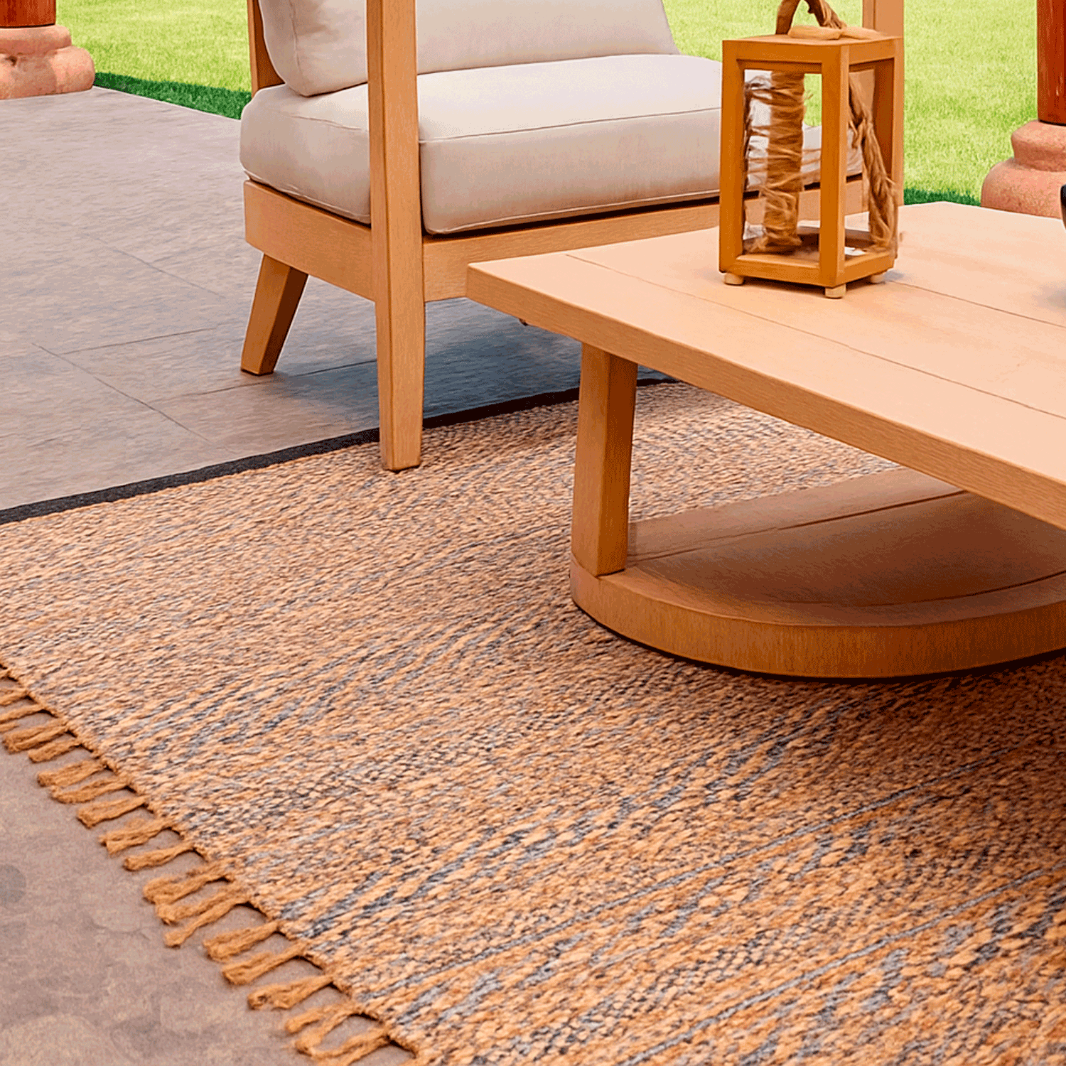 Alfombra BAZHARS  Jute Heri HW NMulti BK 190x290 cm Beige-8