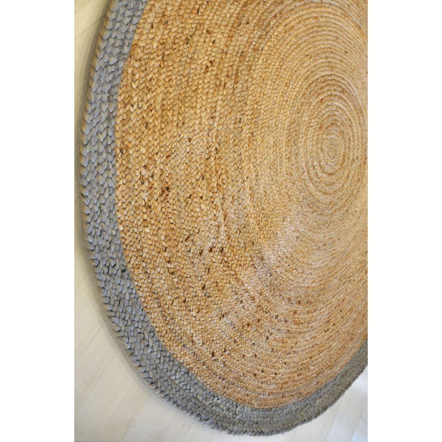 Alfombra redonda BAZHARS  Jute Nav BK 080 Rnd 200x200 cm Beige-8