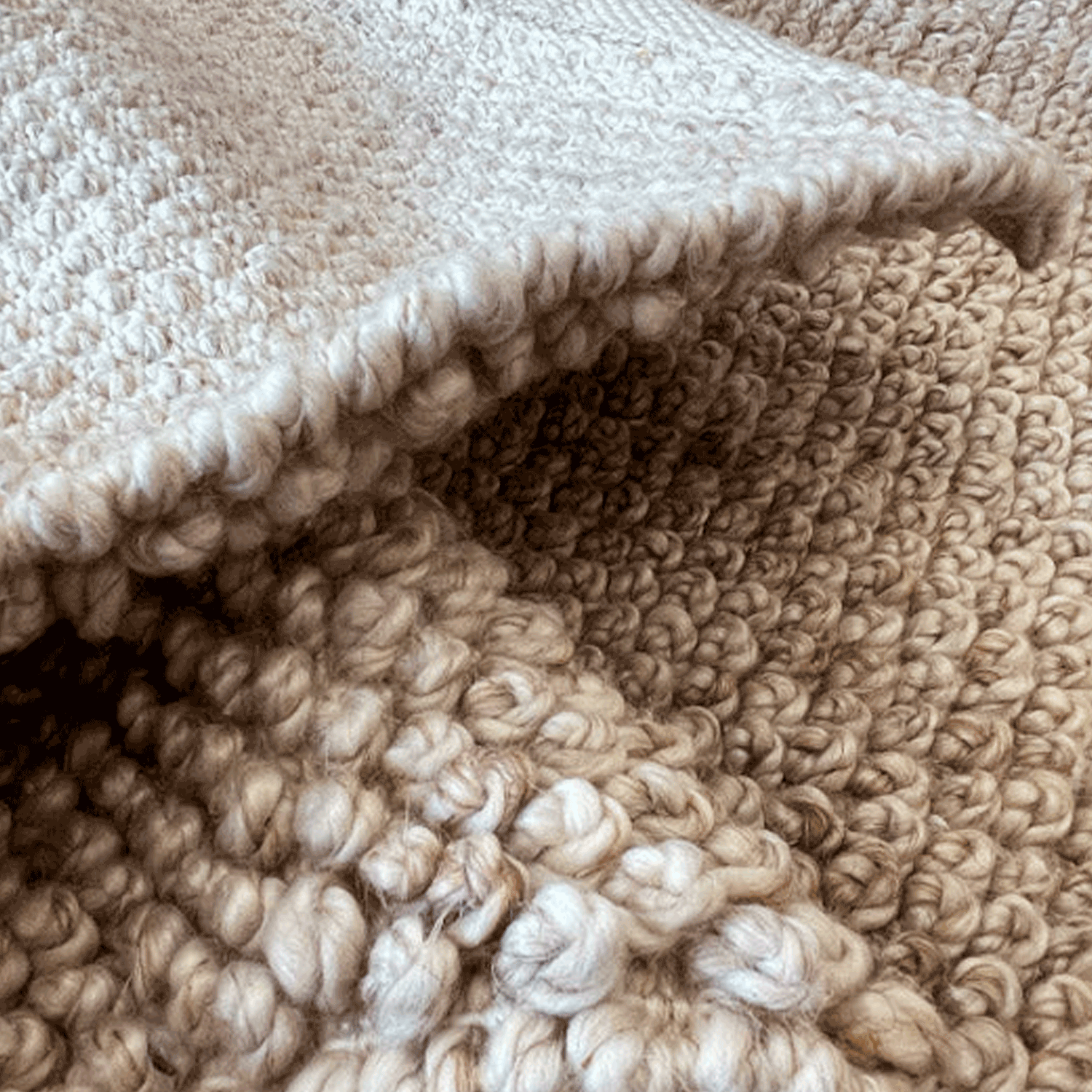 Alfombra 160X230 cm 100% PET Reciclado AM Carvin Linen Beige Bazhars-3