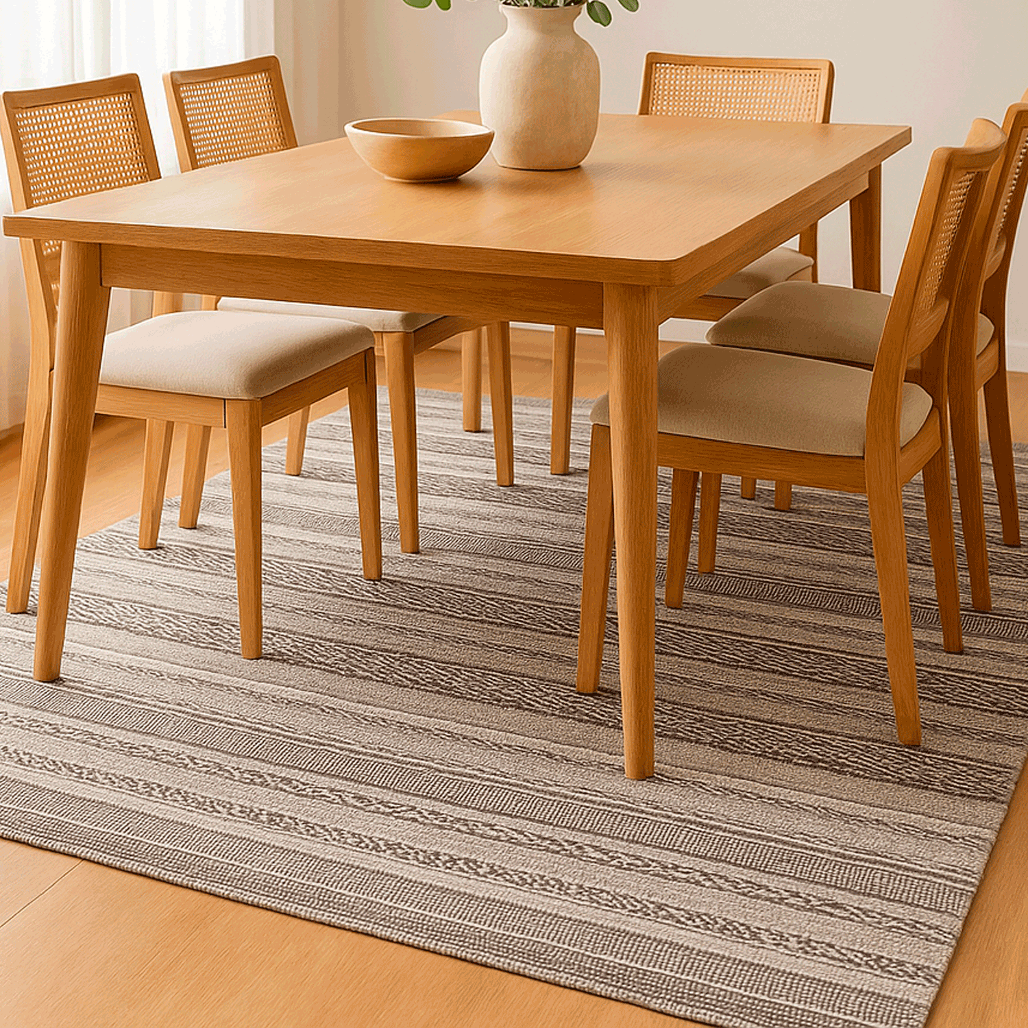 Alfombra BAZHARS  AM BOL 101 Icy Grey  140x200 cm Gris-8
