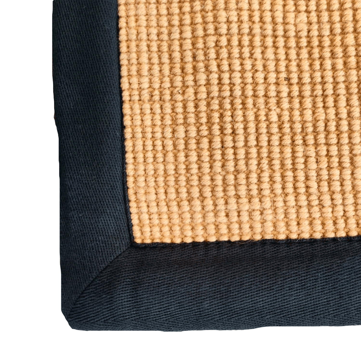 Bajada de Cama Yute 080X120 cm Rectangular Bab Black Bazhars-4