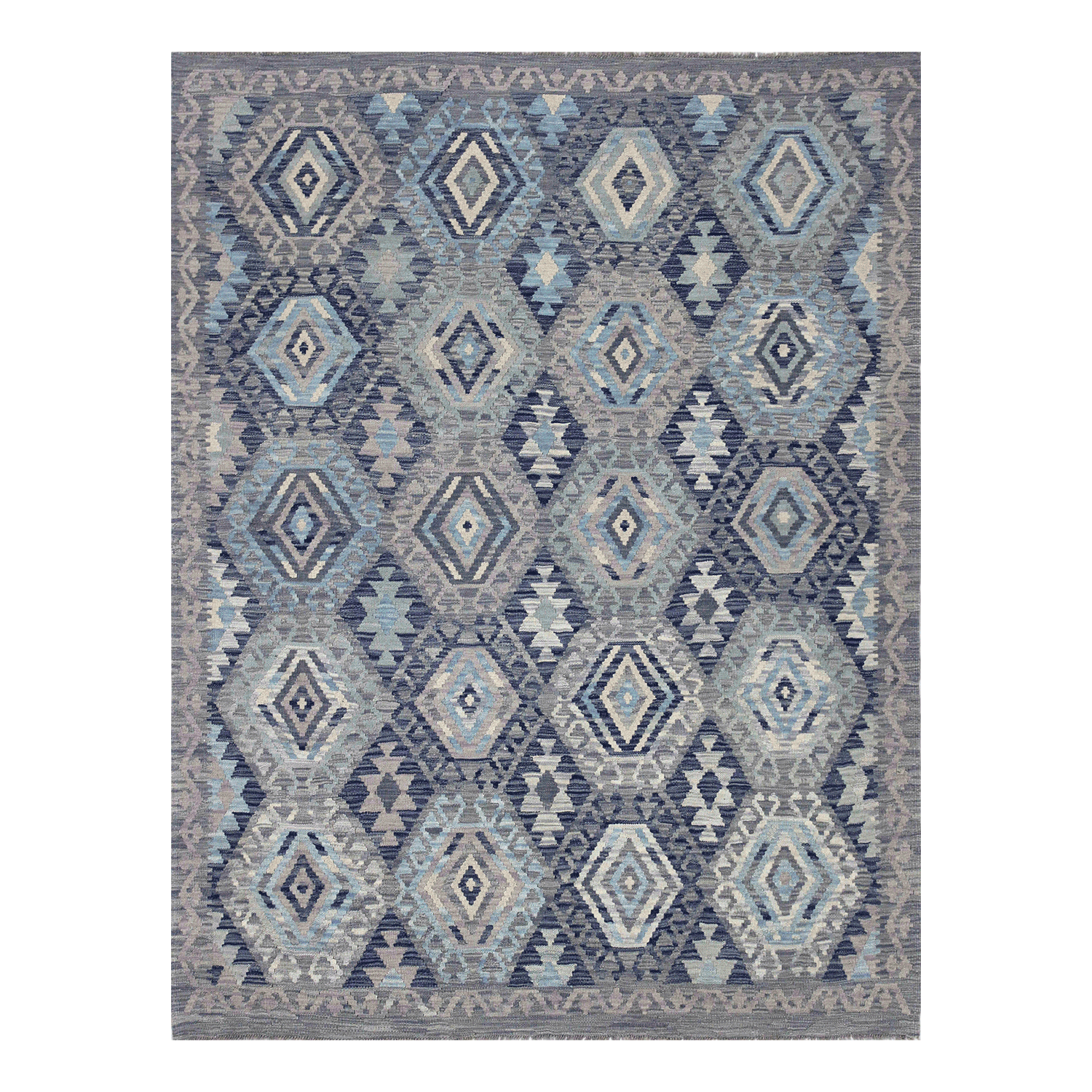 Alfombra BAZHARS s KELIM VEGI P108 170x240 cm Gris-3