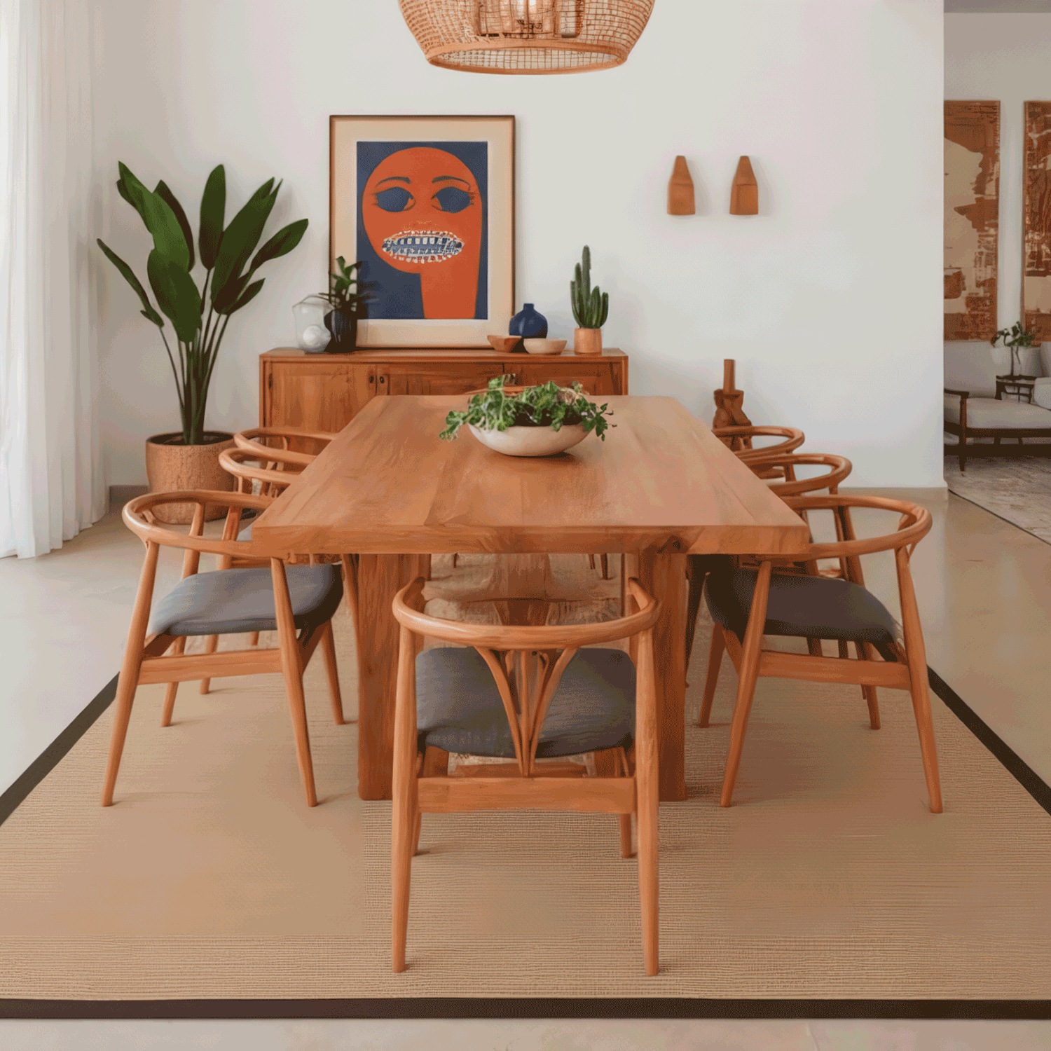 Alfombra BAZHARS Jute Bab 1 230x330 cm Beige-6