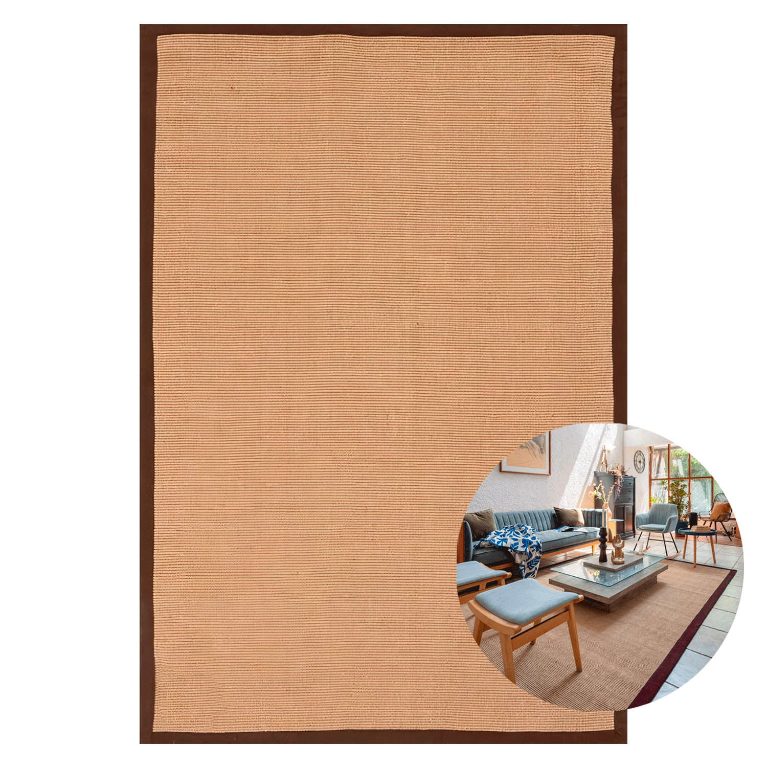 Alfombra BAZHARS Jute Bab 1 230x330 cm Beige-3