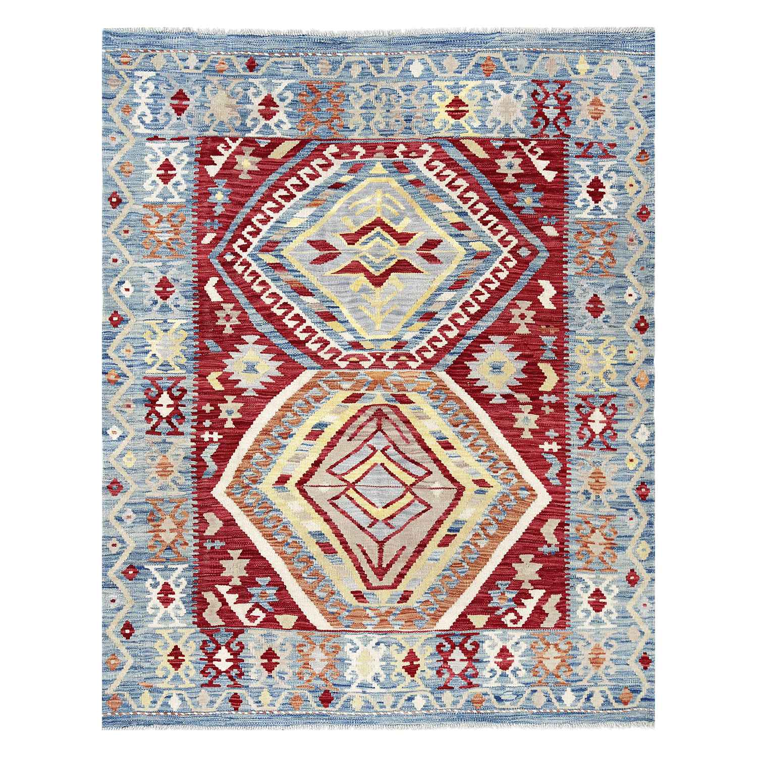 Alfombra BAZHARS s KELIM VEGI P156 140x200 cm Gris-0