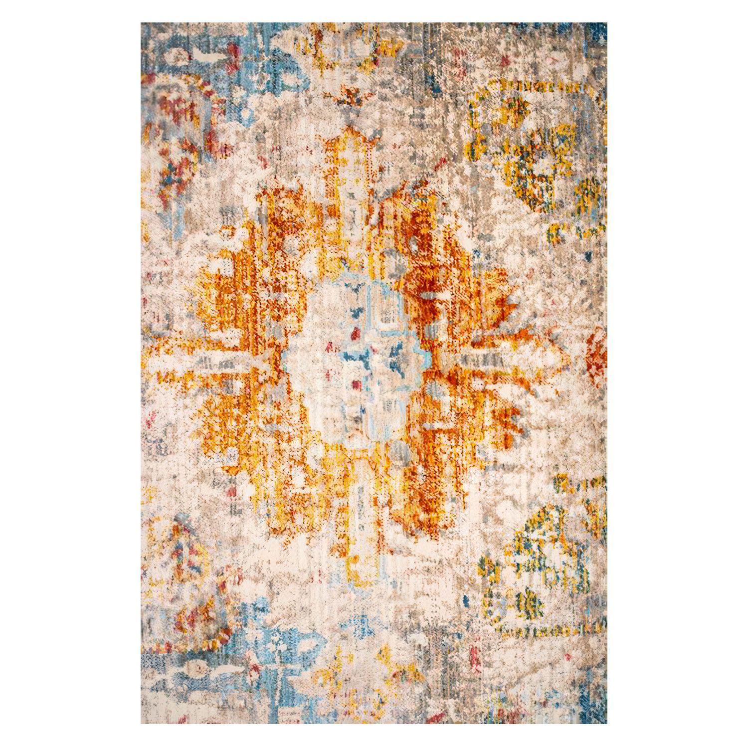 Alfombra BAZHARS Intrigue 7802 133x185 cm Azul-9