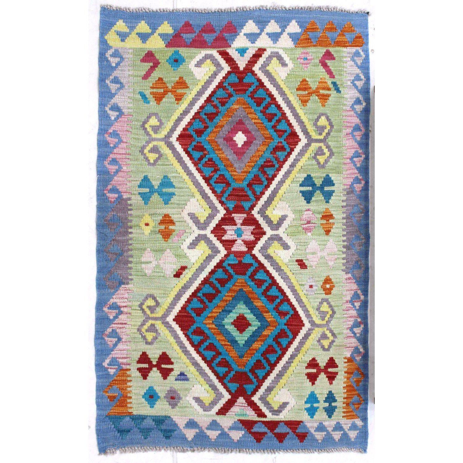 Alfombra BAZHARS Kilim Vegi MP712 124x079 cm Multicolor-3