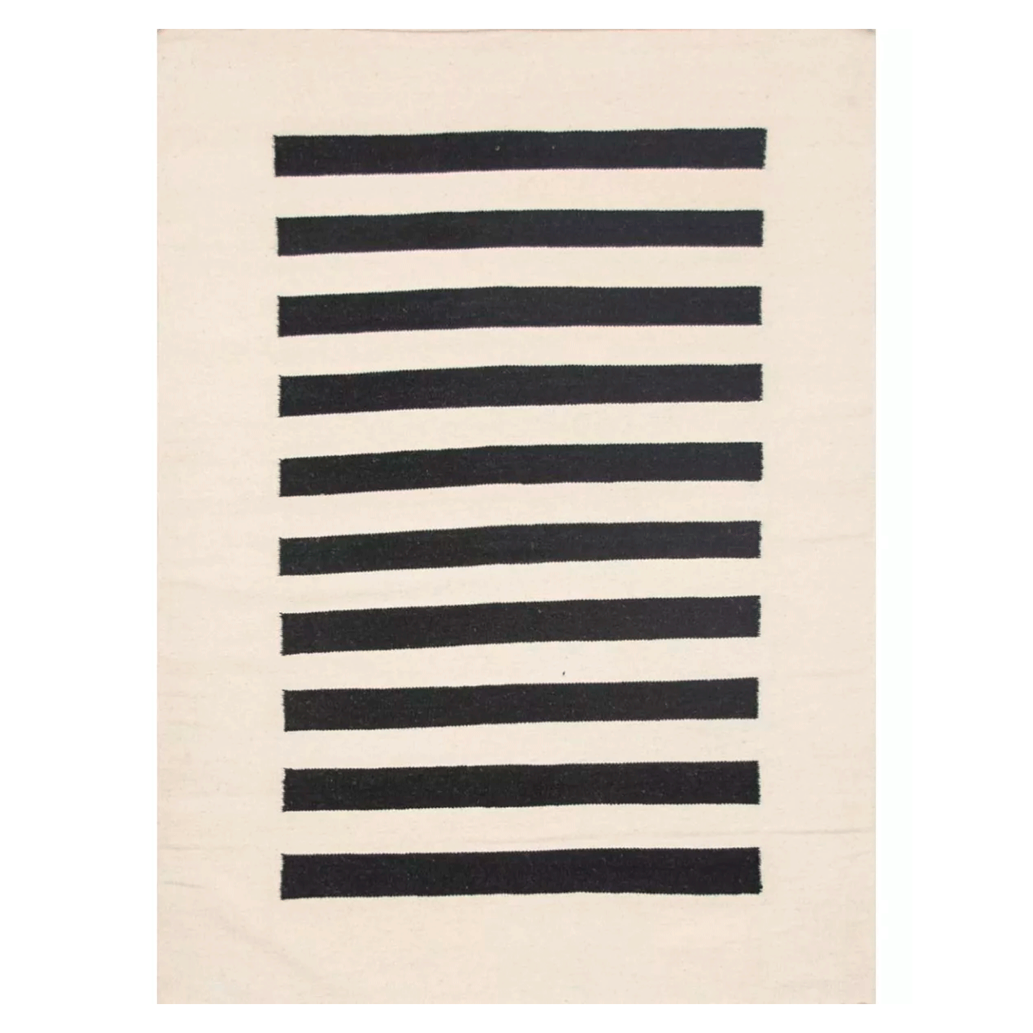 Alfombra BAZHARS Kelim Pau Gall 12 BW 140x200 cm Negro-4