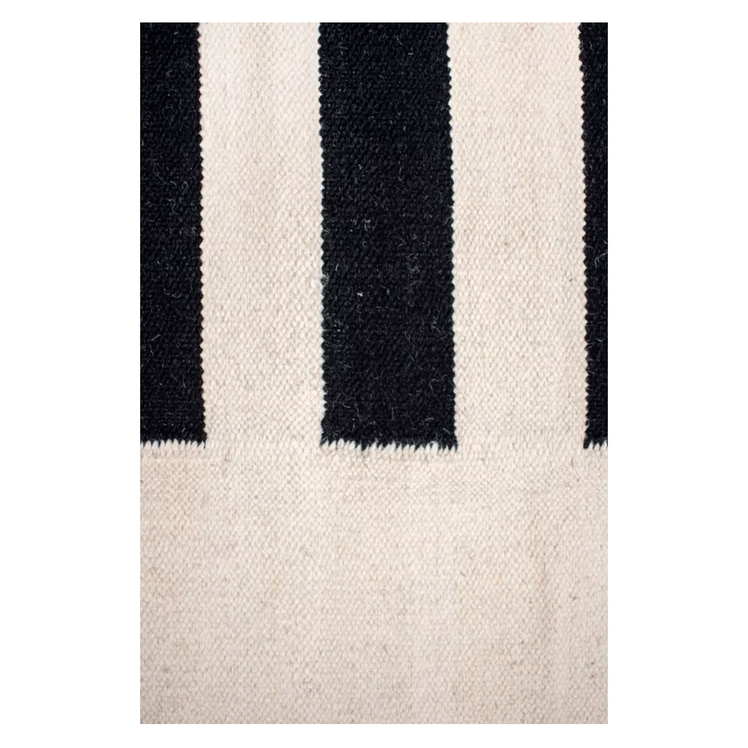 Alfombra BAZHARS Kelim Pau Gall 12 BW 140x200 cm Negro-6