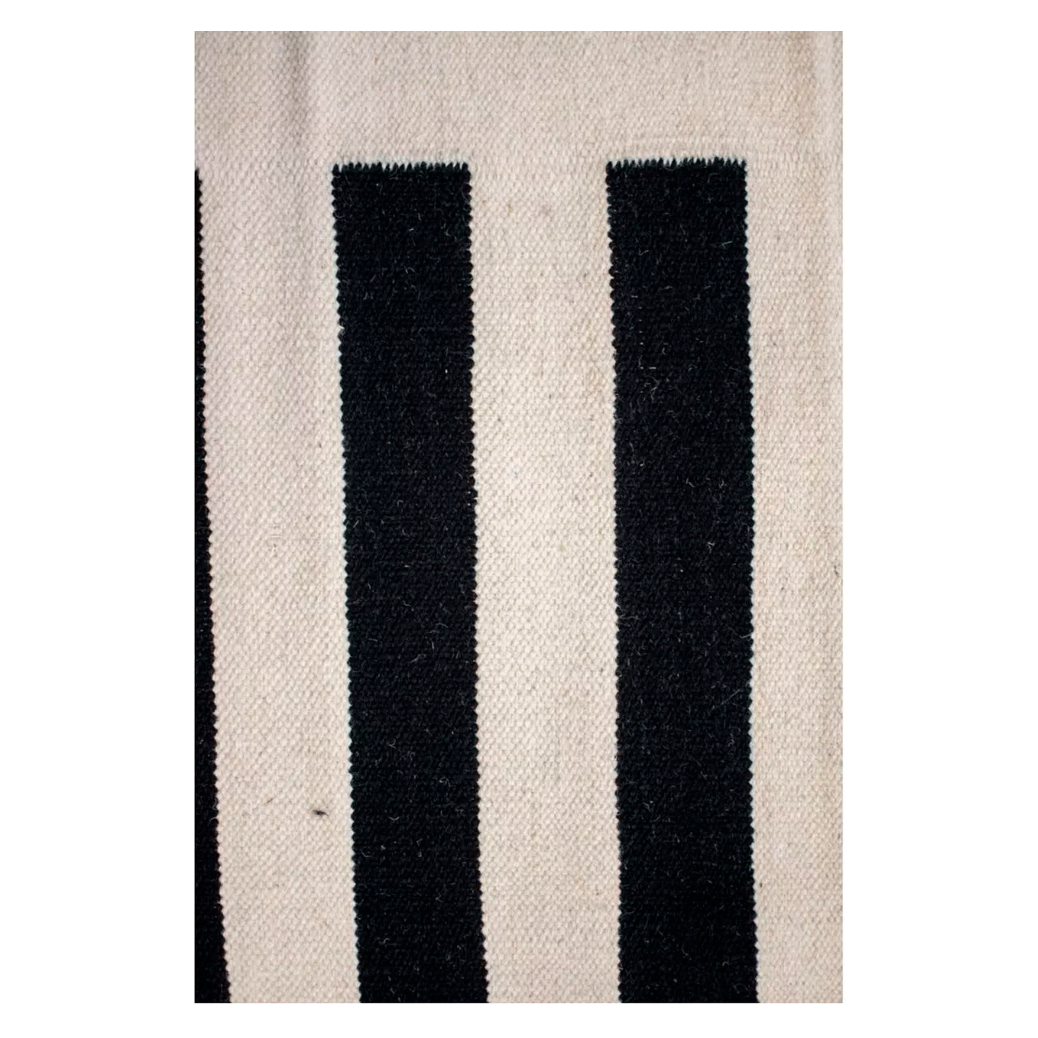 Alfombra BAZHARS Kelim Pau Gall 12 BW 140x200 cm Negro-7