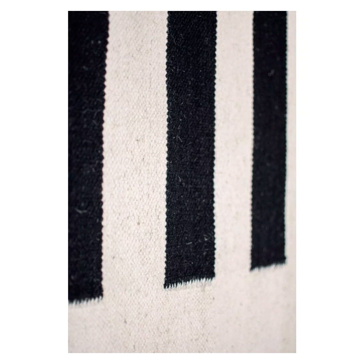 Alfombra BAZHARS Kelim Pau Gall 12 BW 140x200 cm Negro-8