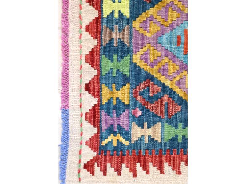 Alfombra 185X066 cm Artesanal Kilim Vegi Bazhars-2