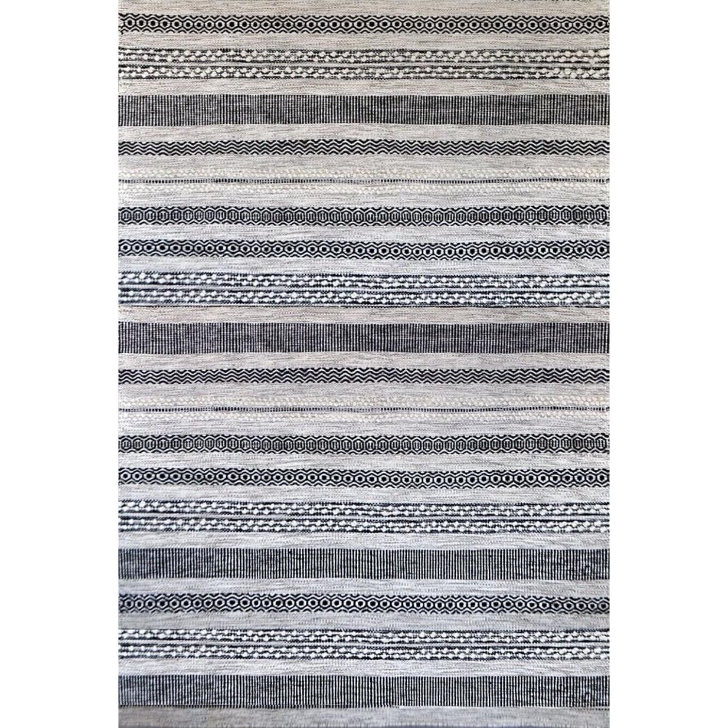Alfombra BAZHARS  Am Bol 101 Grey Black 190x290 cm Gris-4