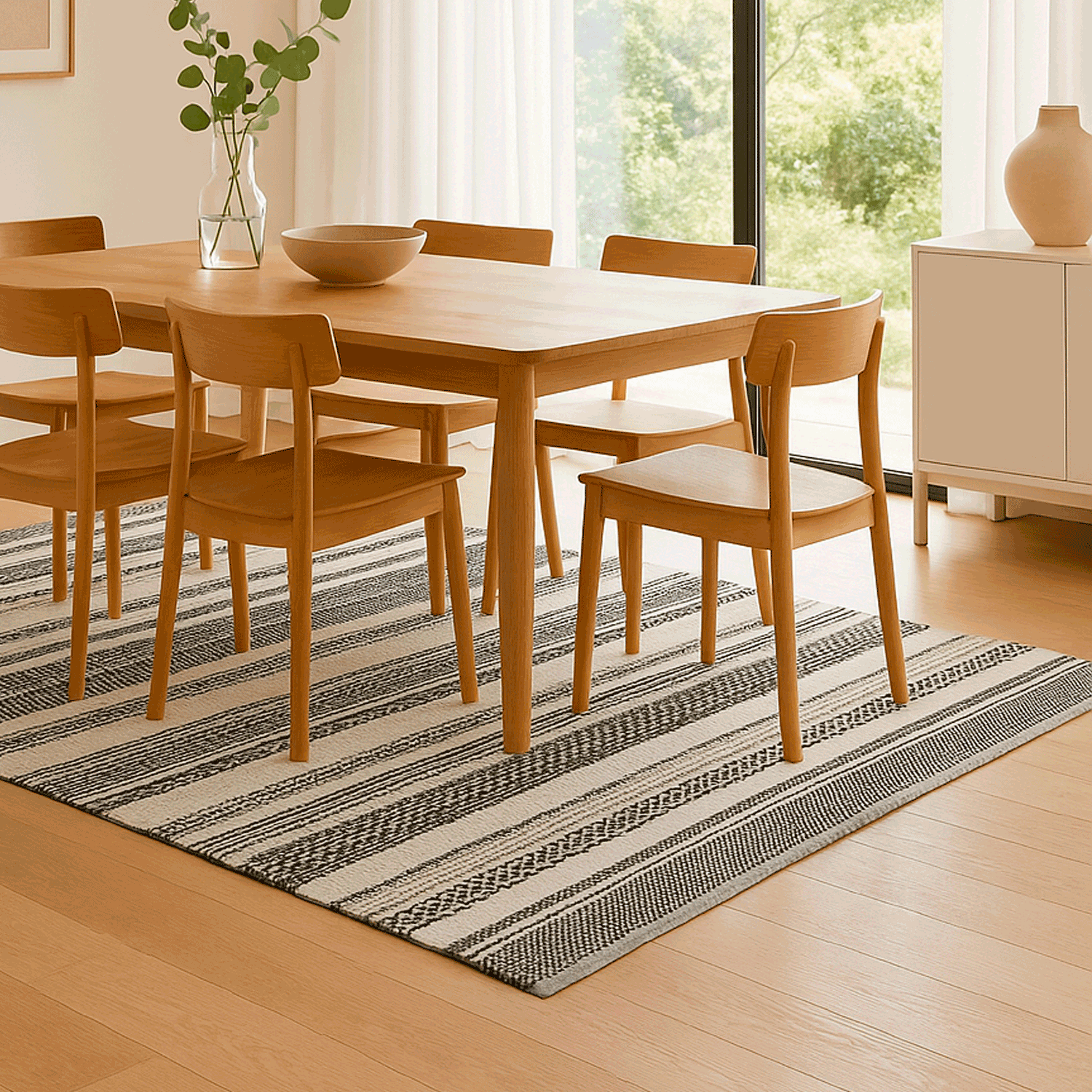 Alfombra BAZHARS  Am Bol 101 Grey Black 190x290 cm Gris-9