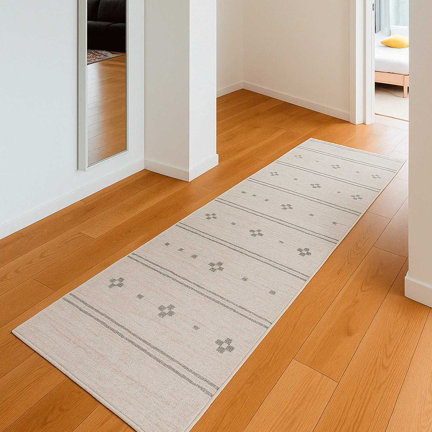 Alfombra Pasillo 070X240 cm Kendi Nor H0813 Grey D99 Bazhars-3