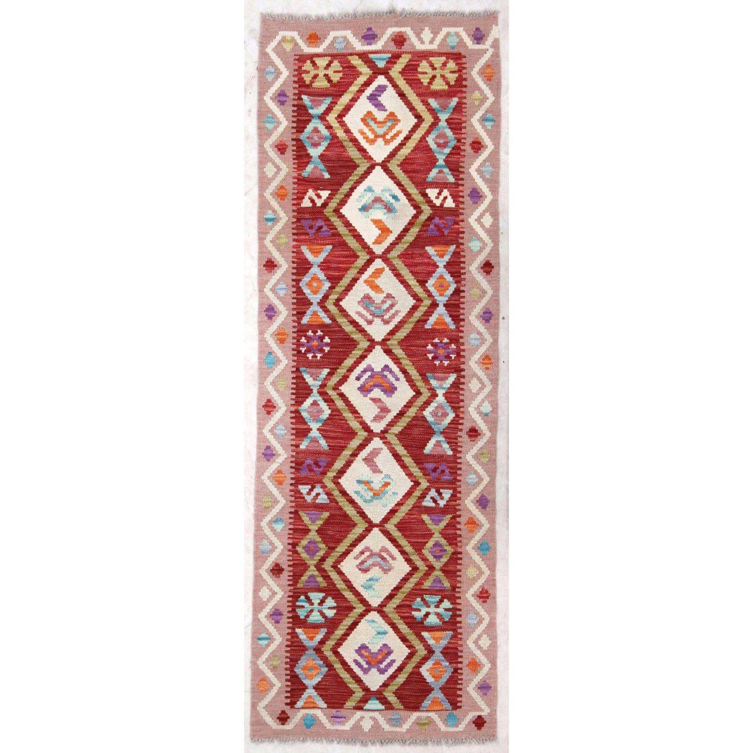 Alfombra BAZHARS Kilim Vegi MP734 195x066 cm Multicolor-3