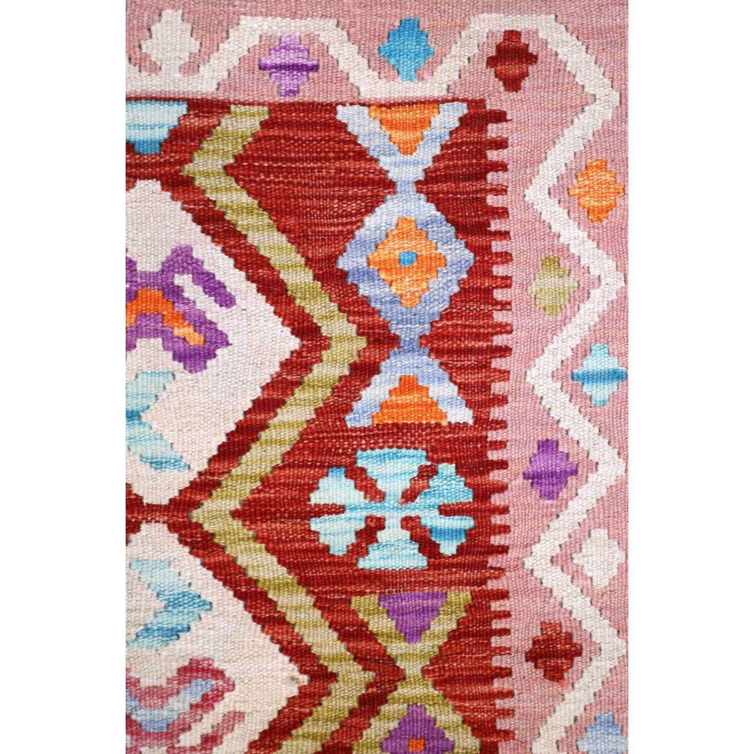 Alfombra BAZHARS Kilim Vegi MP734 195x066 cm Multicolor-4