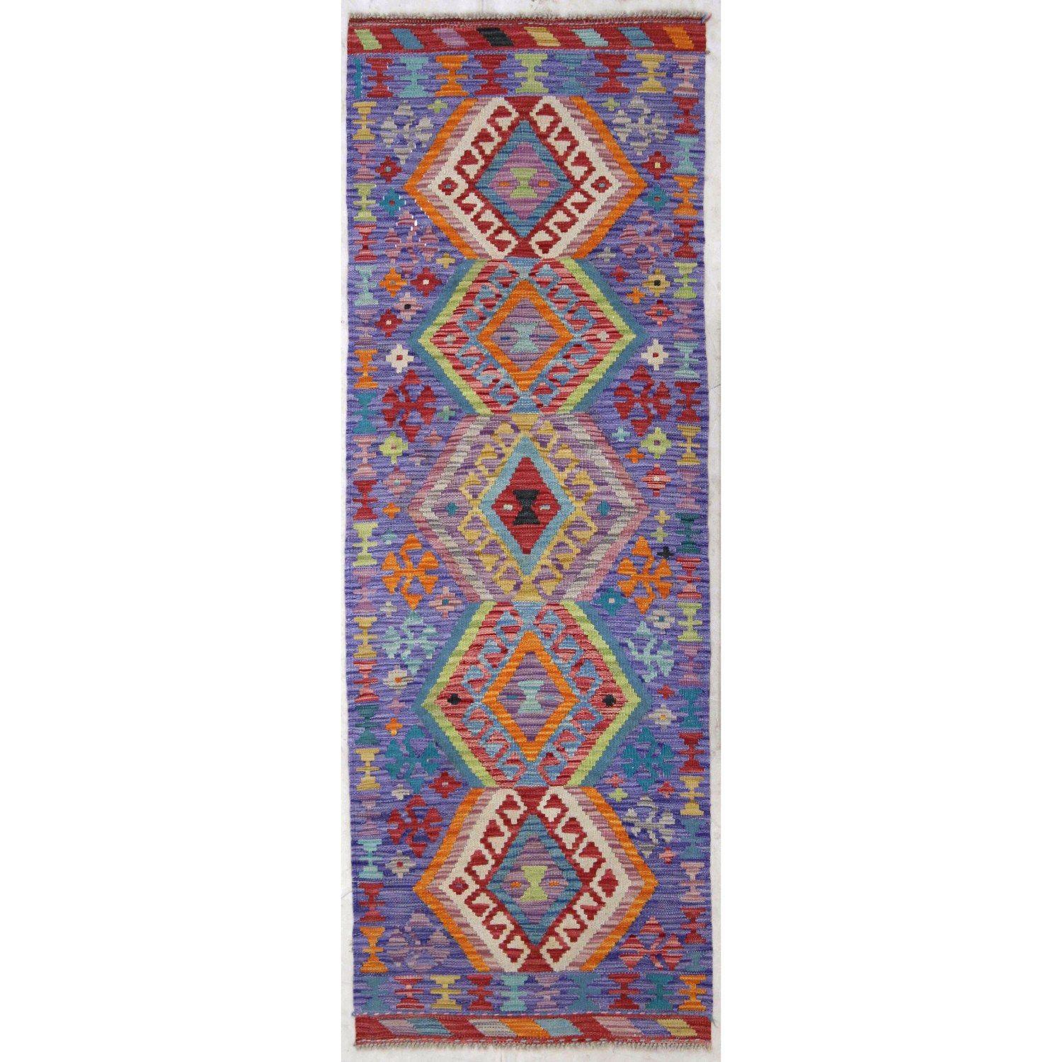 Alfombra pasillo BAZHARS Kilim Vegi MP743 210x073 cm Multicolor-3