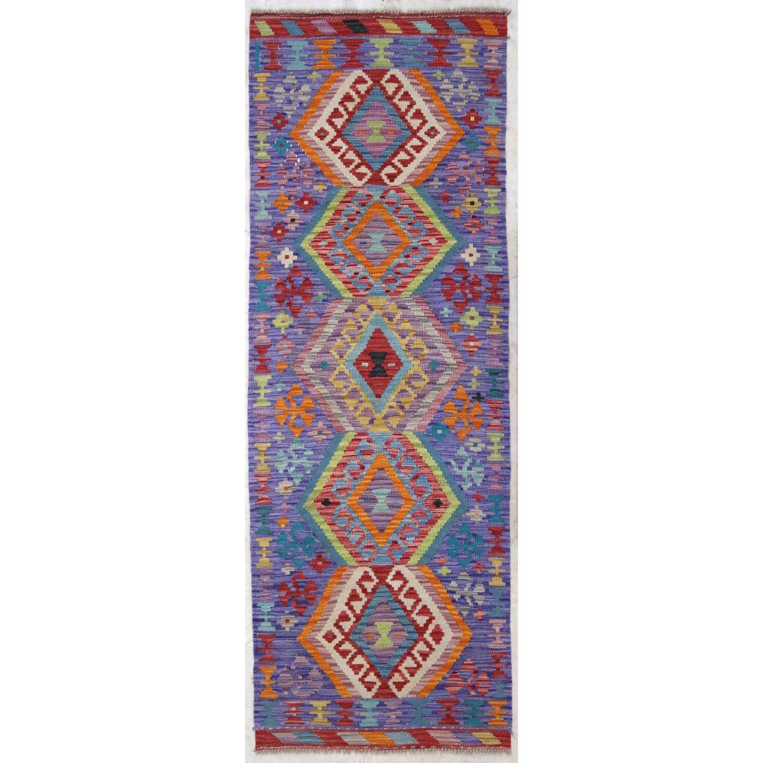 Alfombra pasillo BAZHARS Kilim Vegi MP743 210x073 cm Multicolor-0