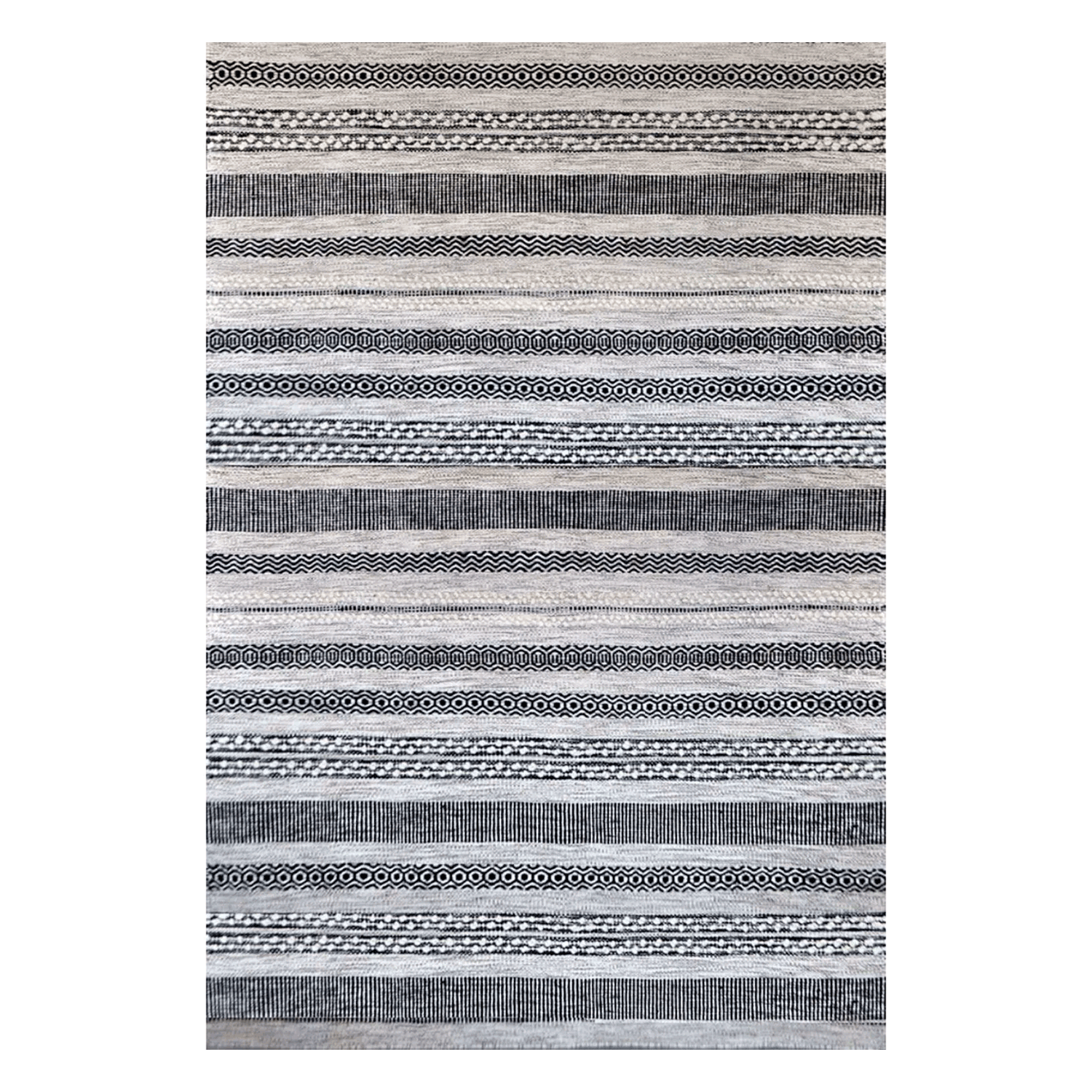 Bajada de cama 080X120 cm AM BOL 101 Grey Black Bazhars-0