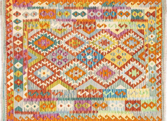 Alfombra Artesanal Bazhars Kelim Vegi 199X150 cm-0