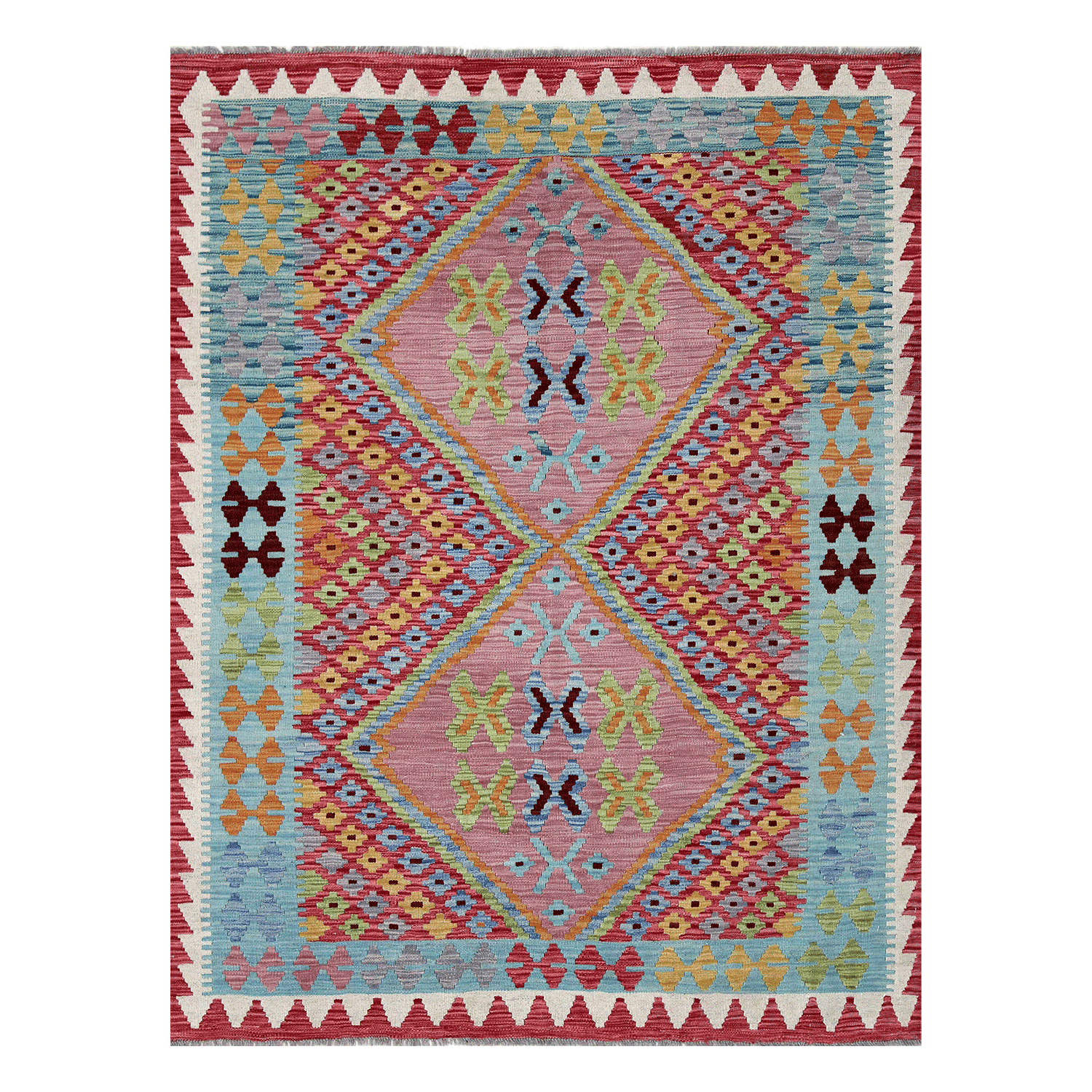 Alfombra BAZHARS s KELIM VEGI P117 140x200 cm Gris-3