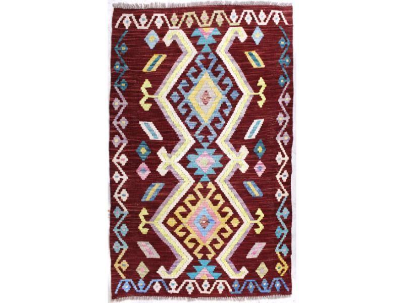 Alfombra 119X083 cm Artesanal Kilim Vegi Bazhars-2