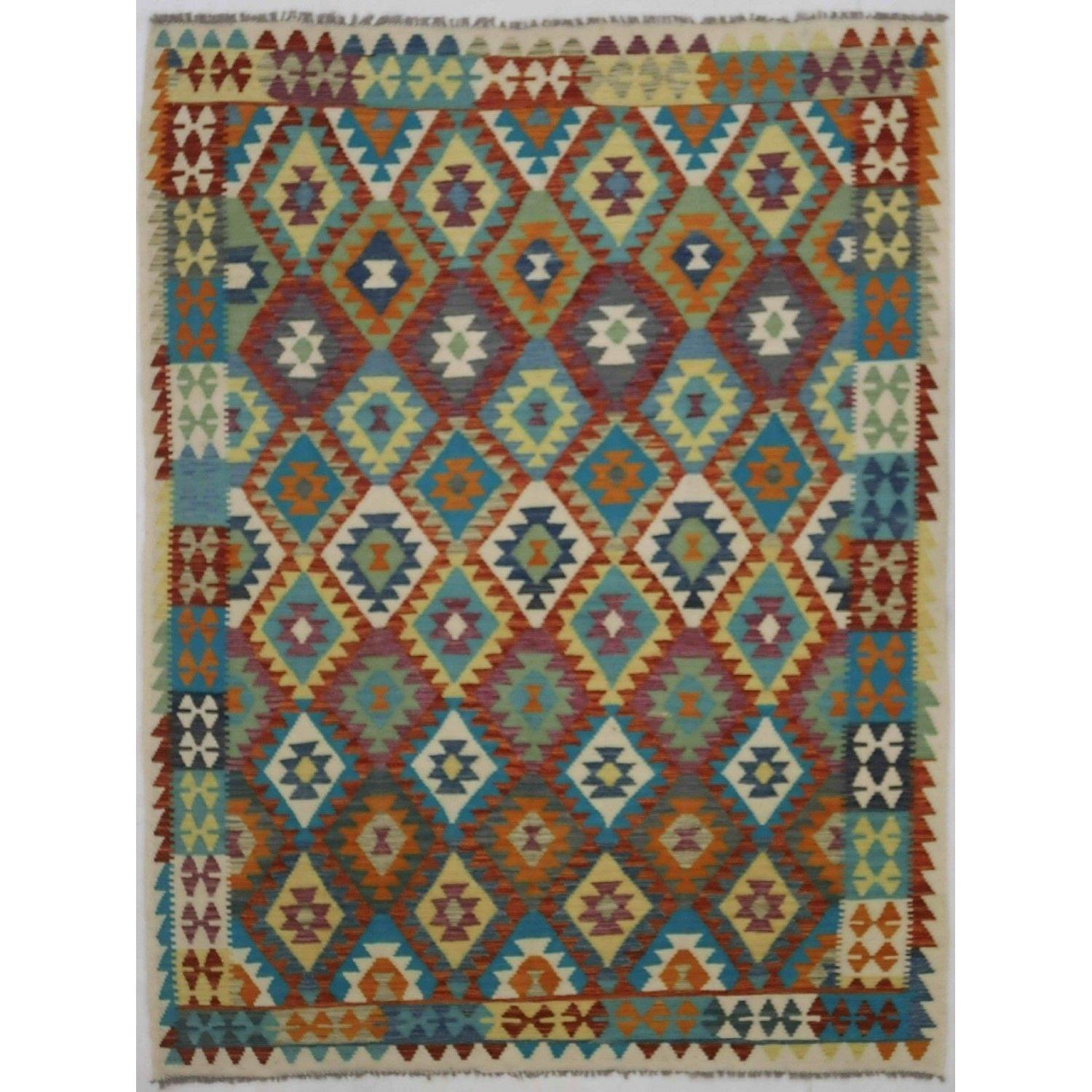 Alfombra BAZHARS Kilim Vegi MP909 283x196 cm Multicolor-0