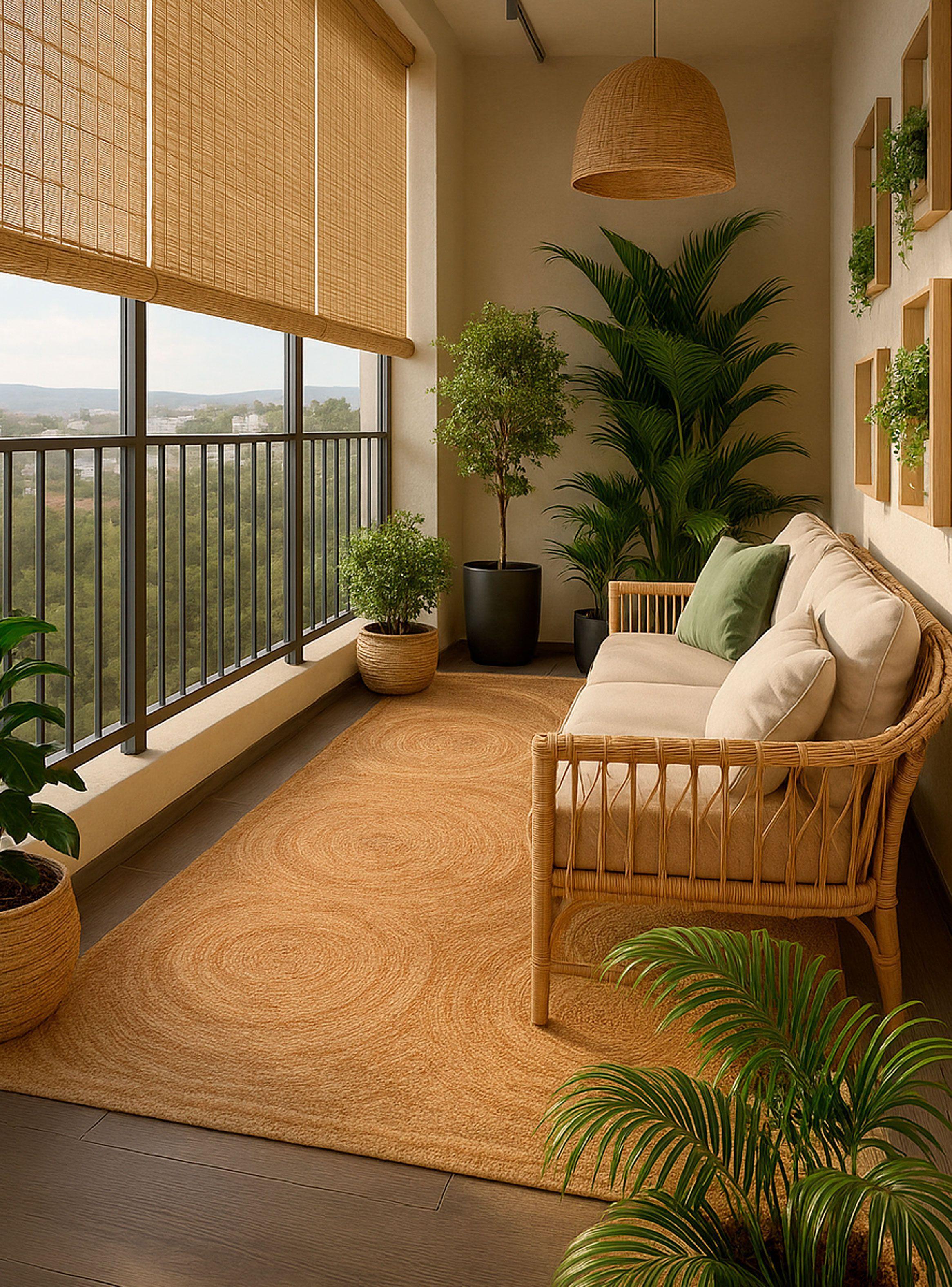 Alfombra BAZHARS  Yute Nir Farm 10  190x290 cm Beige-6