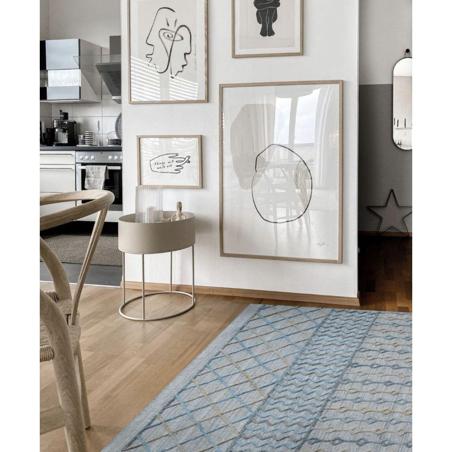 Alfombra BAZHARS Natural Rug Tuf 2065 140x200 cm Gris azulado-2