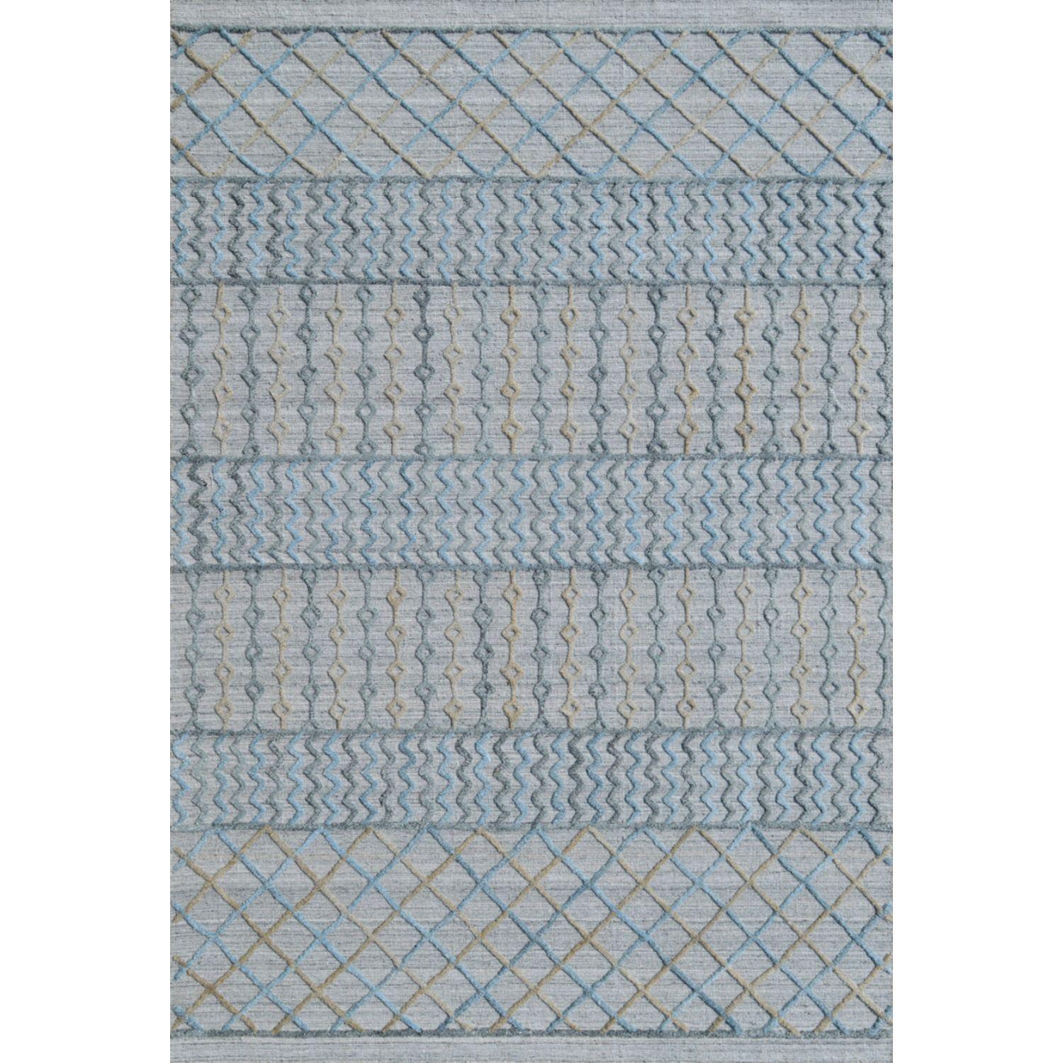 Alfombra BAZHARS Natural Rug Tuf 2065 140x200 cm Gris azulado-0
