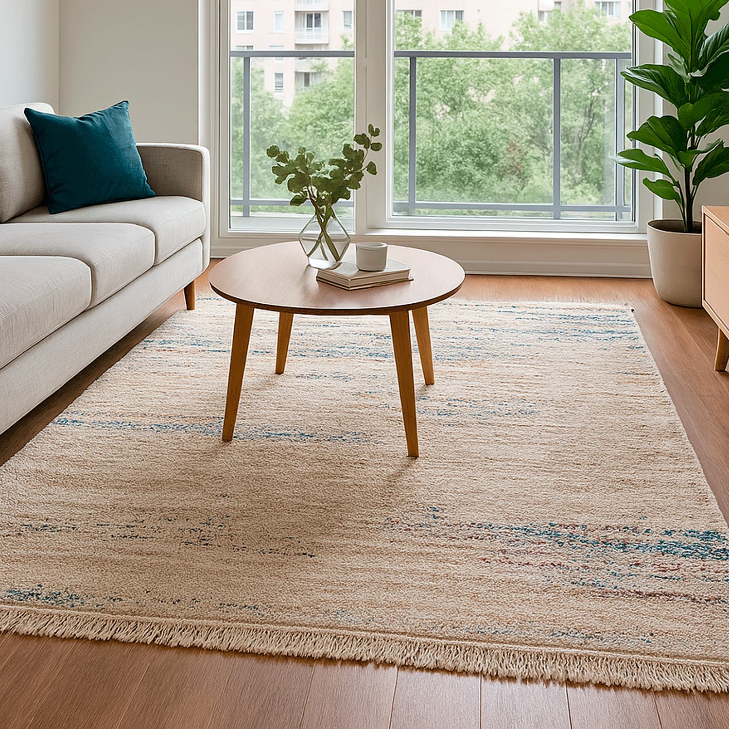Alfombra BAZHARS  Shaggy A809 240x330 cm Multicolor-1