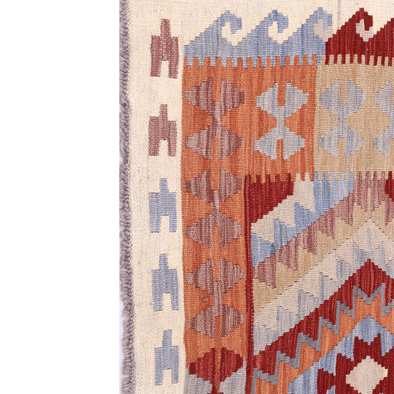 Alfombra BAZHARS s KELIM VEGI P111 170x240 cm Gris-5