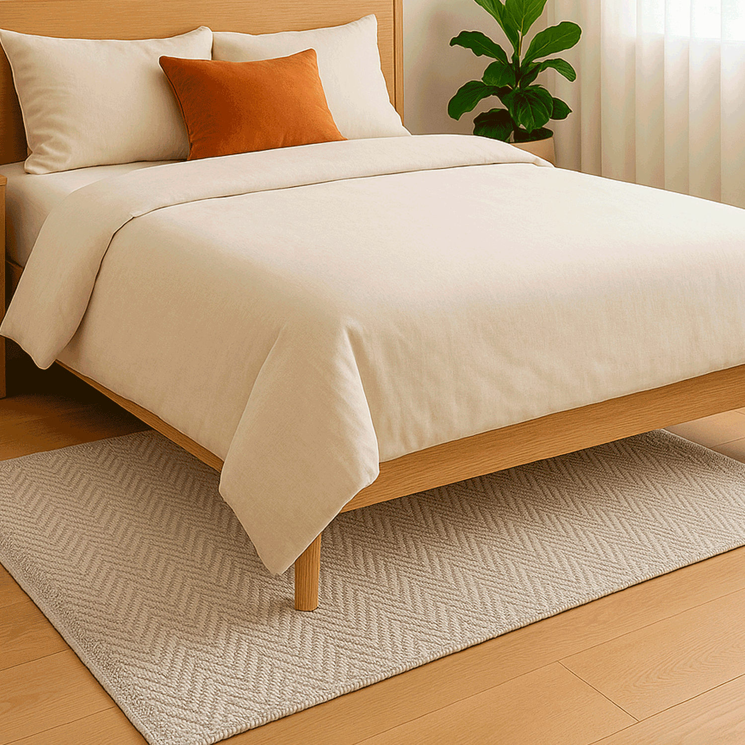 Bajada de cama 080X120 cm 100% PET Reciclado Pet Gall 1698 Bazhars-3