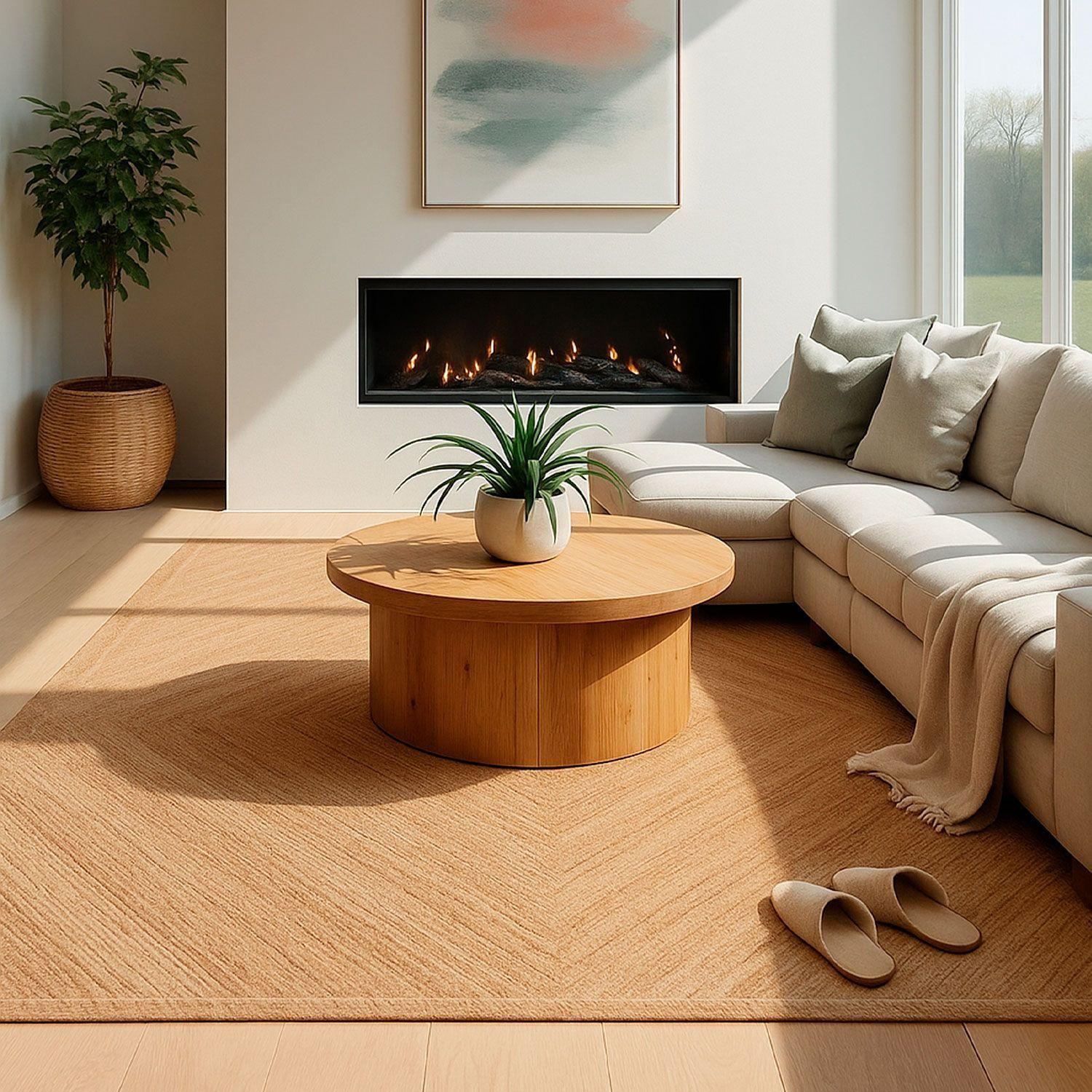 Alfombra BAZHARS  Yute Nir Farm 08 230x330 cm Beige-5