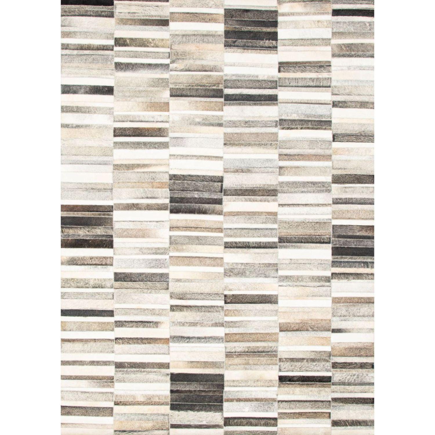 Alfombra BAZHARS Patch Cuero Nir 511 160x230 cm Beige-0