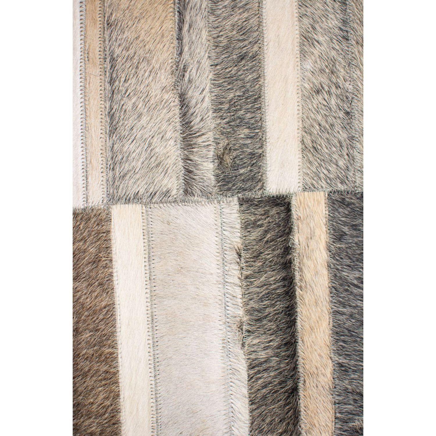 Alfombra BAZHARS Patch Cuero Nir 511 160x230 cm Beige-2