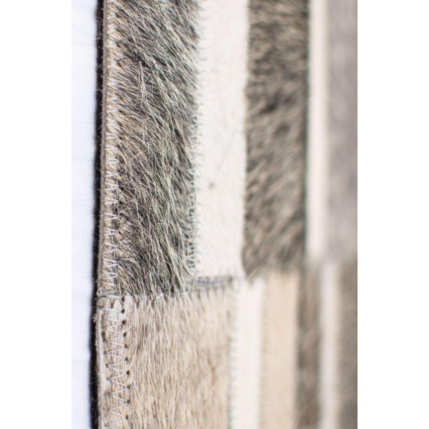 Alfombra BAZHARS Patch Cuero Nir 511 160x230 cm Beige-3