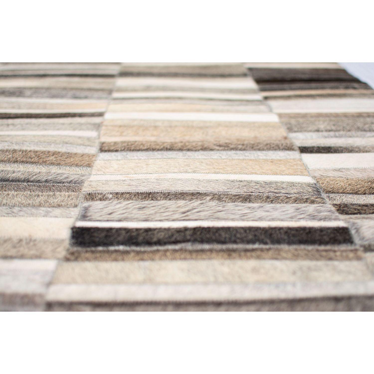 Alfombra BAZHARS Patch Cuero Nir 511 160x230 cm Beige-4