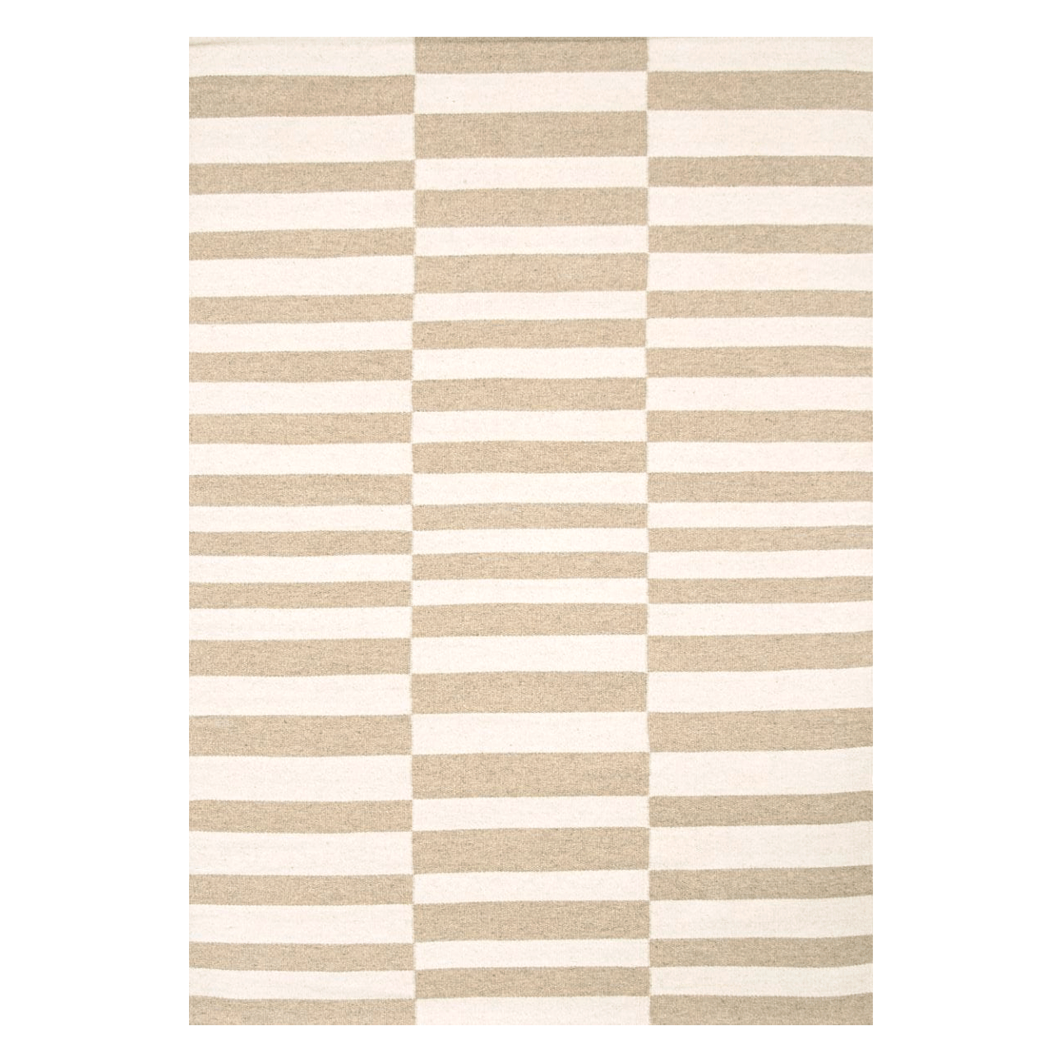 Alfombra pasillo BAZHARS Kelim Galle Op Art Bn 60x220 cm Blanco-4