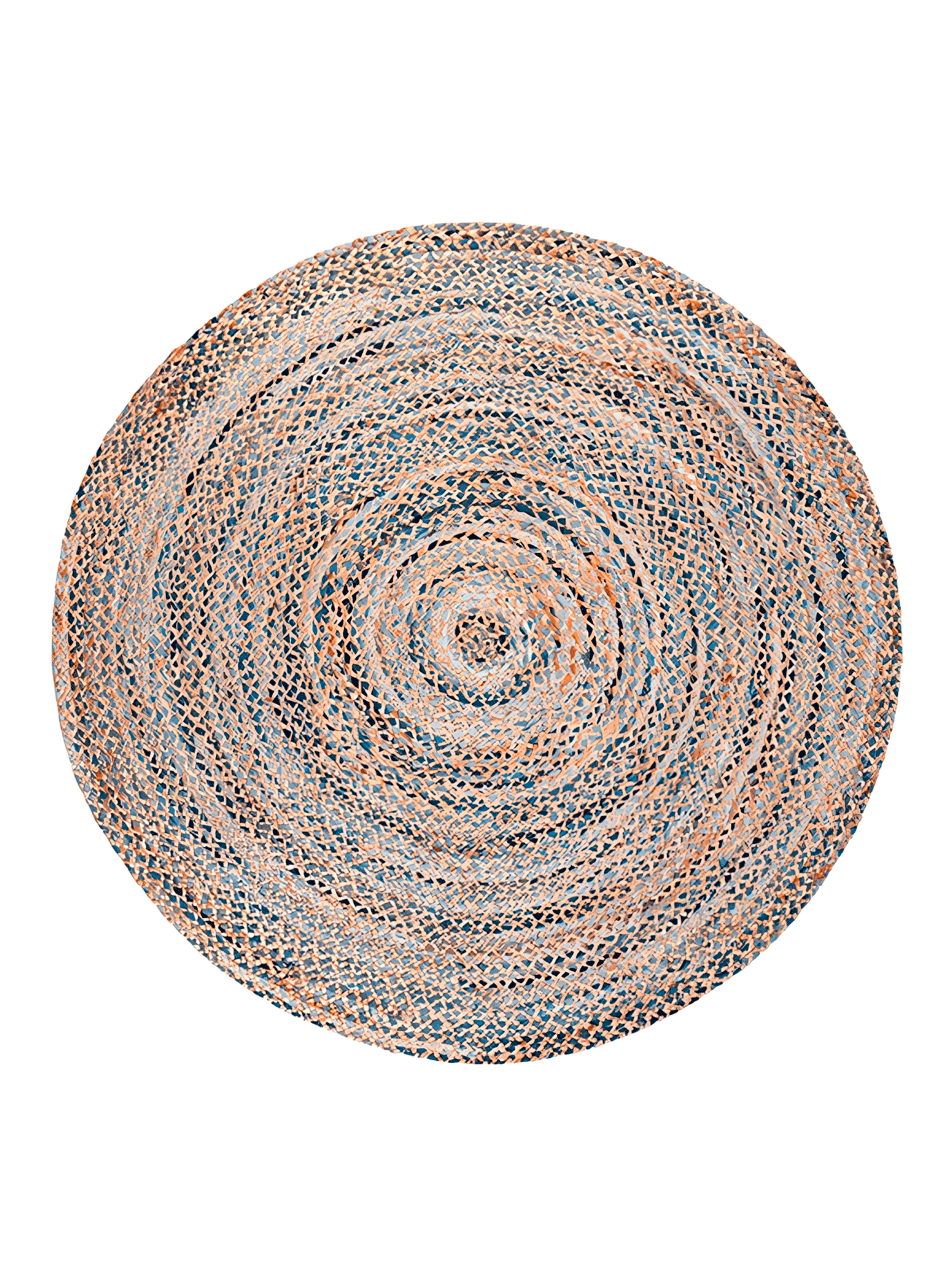 Alfombra Redonda Yute 150 cm Nir Rise Natural Multicolor Bazhars-0